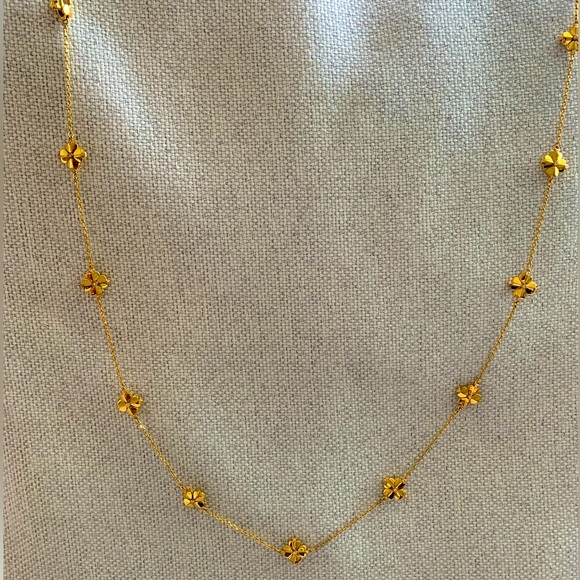 KATE SPADE Set In Stone Floral Pendant Necklace. - Picture 7 of 7